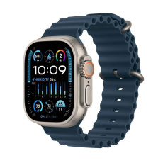 APPLE Watch Ultra 2 GPS + Cellular, 49mm Titanium Case with Blue Ocean Band