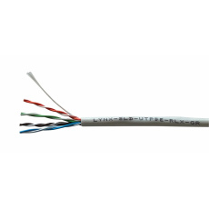 UTP kabel LYNX REELEX AIR, Cat5E, drát, PVC, Eca, šedý, 305m