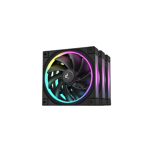 BAZAR DEEPCOOL Ventilátor FL12 3v1, 3x120mm, ARGB, černá, ROZBALENO BAZAR DEEPCOOL Ventilátor FL12 3v1, 3x120mm, ARGB, černá, ROZBALENO