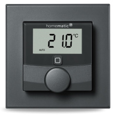 Homematic IP Nástěnný termostat se senzorem vlhkosti, antracit