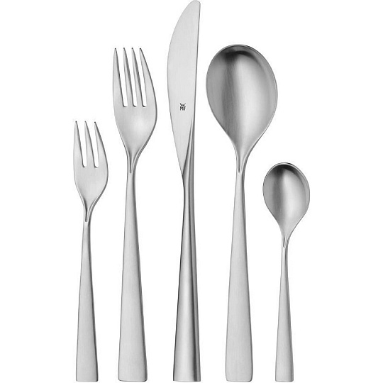 WMF Palermo příborová sada 30 ks, Cromargan® 18/10, lesklá nerez, monoblokové nože, do myčky WMF Palermo příborová sada 30 ks, Cromargan® 18/10, lesklá nerez, monoblokové nože, do myčky