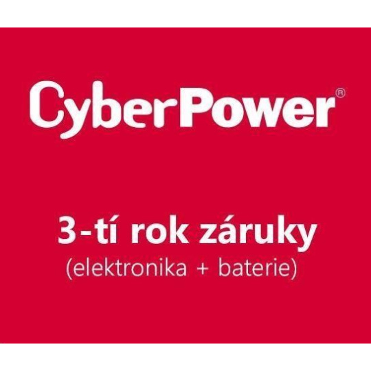 CyberPower 3. rok záruky pro CP1500EPFCLCD