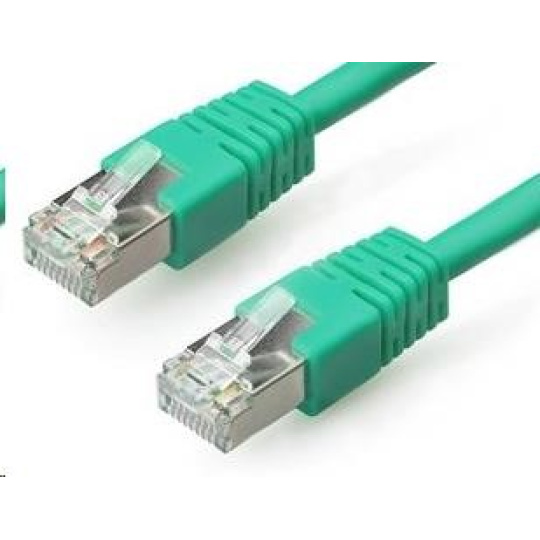 GEMBIRD kabel patchcord CAT6 stíněný FTP 1m, zelený