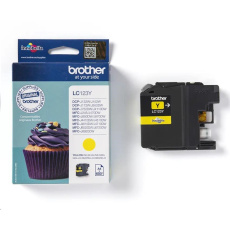 BROTHER INK LC-123Y yellow cca 600