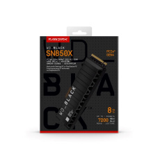 WD BLACK SSD NVMe 8TB PCIe SN850X, Powered by SanDisk, Gen4, (R:7200, W:6600MB/s), Chladič WD BLACK SSD NVMe 8TB PCIe SN850X, Powered by SanDisk, Gen4, (R:7200, W:6600MB/s), Chladič