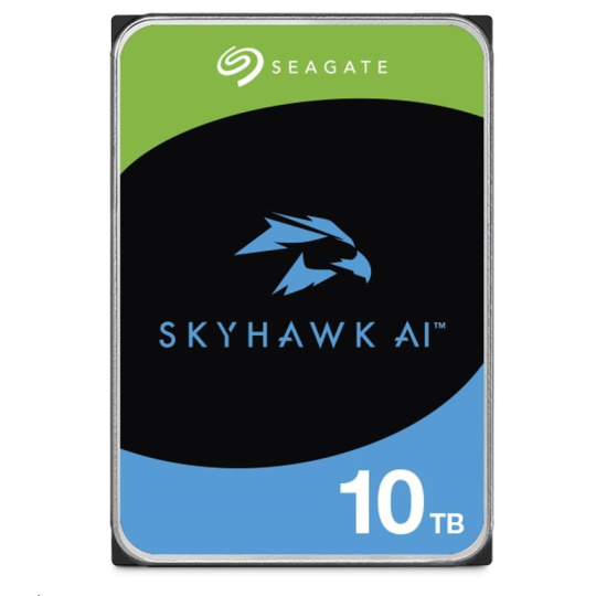 BAZAR - SEAGATE HDD 10TB SKYHAWK AI, 3.5", SATAIII, 7200 RPM, Cache 256MB, s R/V Senzorem, recertified product