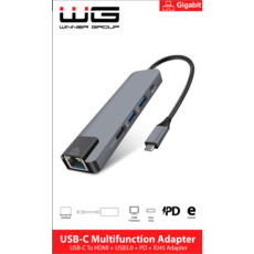 WG - Type-C HUB / HDMI / RJ45 / USB3.0 / hlinik