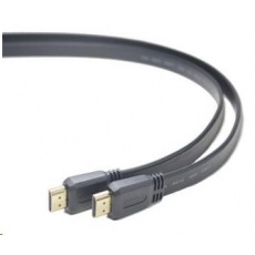 PREMIUMCORD HDMI High Speed + Ethernet plochý kabel, zlacené konektory, 3m PREMIUMCORD HDMI High Speed + Ethernet plochý kabel, zlacené konektory, 3m