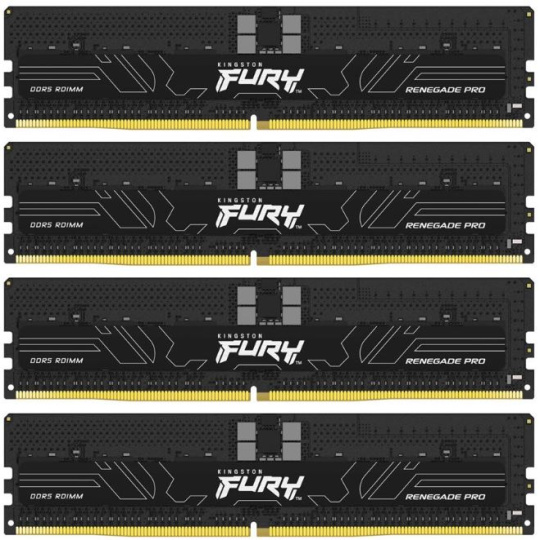 KINGSTON DIMM DDR5 128GB (Kit of 4) 5600MT/s CL36 FURY Renegade Pro ECC Reg PnP