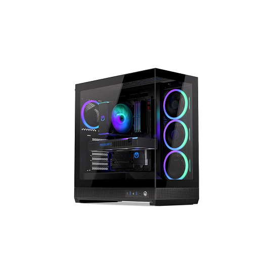 Endorfy skříň Fishtank 6000 Corona,Průhledná bočnice, E-ATX, 4x ARGB 120mm, černá Endorfy skříň Fishtank 6000 Corona,Průhledná bočnice, E-ATX, 4x ARGB 120mm, černá