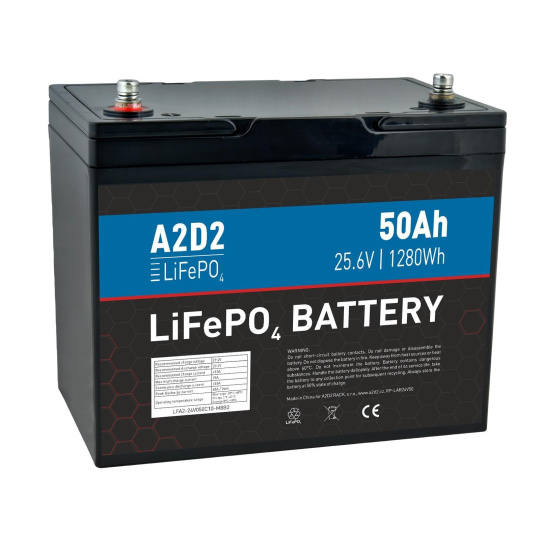 AVACOM A2D2 Baterie pro LiFePO4 25,6V 50Ah M8