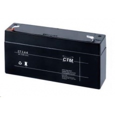 Baterie - CTM CT 6-3,4 (6V/3,4Ah - Faston 187), životnost 5let Baterie - CTM CT 6-3,4 (6V/3,4Ah - Faston 187), životnost 5let