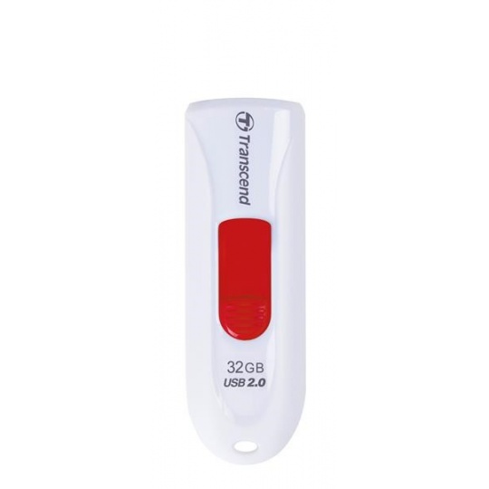 TRANSCEND Flash Disk 32GB JetFlash®590W, USB 2.0 (R:16/W:6 MB/s) bílá