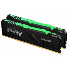 KINGSTON DIMM DDR4 64GB (Kit of 2) 3200MT/s CL16 FURY Beast RGB KINGSTON DIMM DDR4 64GB (Kit of 2) 3200MT/s CL16 FURY Beast RGB