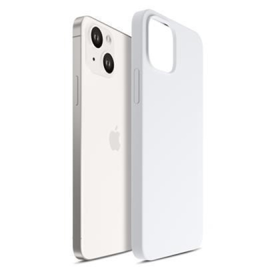 3mk ochranný kryt Hardy Silicone MagCase pro Apple iPhone 15 Plus, Silver-White