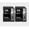 Lexar SDXC Pro 1667X UHS-II U3 R250/W120 (V60) 128G - 2pack