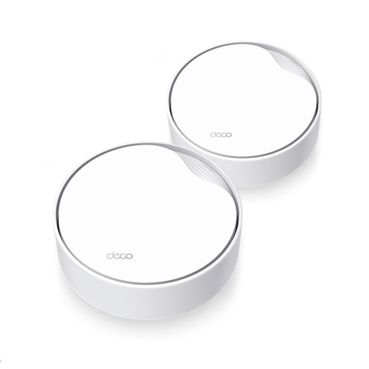 TP-Link Deco X50-PoE (2-pack) WiFi6 Mesh (AX3000,2,4GHz/5GHz,1x2,5GbELAN/WAN,1xGbELAN/WAN,1xPoE)