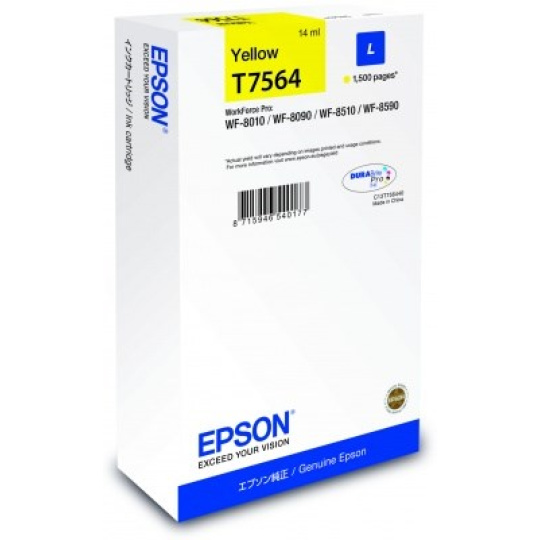 EPSON Ink bar WF-8xxx Series Ink Cartridge L Yellow - 1500str. (14 ml)