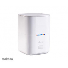 AKASA HDD box DuoDock MX, Dual M.2 PCIe NVMe SSD Docking Station with Offline Clone, bílá AKASA HDD box DuoDock MX, Dual M.2 PCIe NVMe SSD Docking Station with Offline Clone, bílá