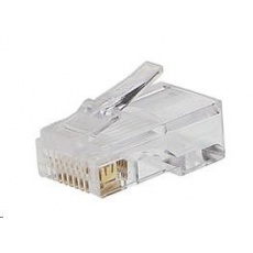 PREMIUMCORD Konektor RJ45 8pinů - na drát, balení 10ks v sáčku PREMIUMCORD Konektor RJ45 8pinů - na drát, balení 10ks v sáčku