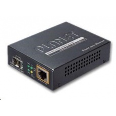 Planet GTP-805A konvertor 10/100/1000Base-T / miniGBIC SFP, PoE injektor IEEE 802.3at