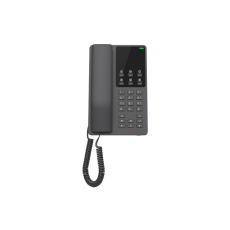 Grandstream GHP621, hotelový VoIP telefon, 2 linky, 2 SIP účty, PoE, 1x RJ45, HD Audio, 3 cestná konference, Černý