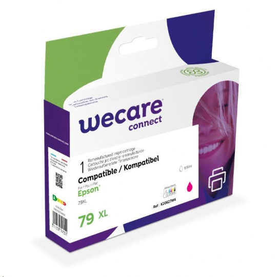 WECARE ARMOR cartridge pro Epson WorkForce Pro WF-5110, 5190, 5620 (C13T79034010), červená/magenta, 19,5ml, 2000str