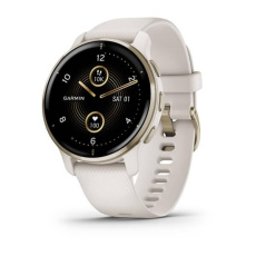 Garmin Venu 2 Plus, nerezová luneta Cream Gold, pouzdro White, silikonový řemínek, EU Garmin Venu 2 Plus, nerezová luneta Cream Gold, pouzdro White, silikonový řemínek, EU