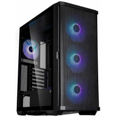 Zalman skříň Z10 Plus / ATX / 4x ARGB fan / 2xUSB 3.0 / USB-C / mesh panel / tvrzené sklo