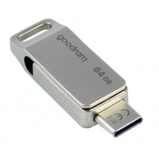 GOODRAM Flash Disk 64GB ODA3, USB 3.2, stříbrná