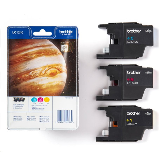 BROTHER INK LC-1240RB Ink azurový/purpurový/žlutý pro MFC-J6910DW BROTHER INK LC-1240RB Ink azurový/purpurový/žlutý pro MFC-J6910DW