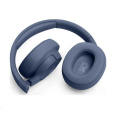 JBL Tune 720BT Blue bezdrátová sluchátka přes uši, Bluetooth 5.3, až 76 hodin a rychlé dobití, modrá