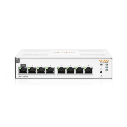 HPE Networking Instant On Switch 8p Gigabit 1830 (fanless)