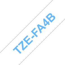BROTHER Brother TZe-FA4 Textilní páska, modrá na bílé - šířka 18 mm