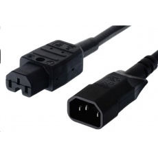 PREMIUMCORD Kabel napájecí 230V prodlužovací 2m (konektory IEC320 C14 - C15) PREMIUMCORD Kabel napájecí 230V prodlužovací 2m (konektory IEC320 C14 - C15)