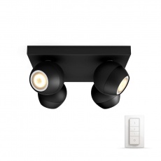 PHILIPS BUCKRAM Bodové svítidlo, Hue White ambiance, 230V, 4x5.5W GU10, Černá PHILIPS BUCKRAM Bodové svítidlo, Hue White ambiance, 230V, 4x5.5W GU10, Černá