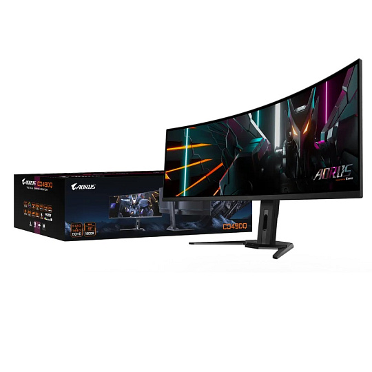 BAZAR GIGABYTE LCD - 49" Gaming monitor AORUS CO49DQ, OLED, 5120x1440 DQHD 32:9, 144Hz, 1.5M:1, 250cd/m2 ROZBALENO