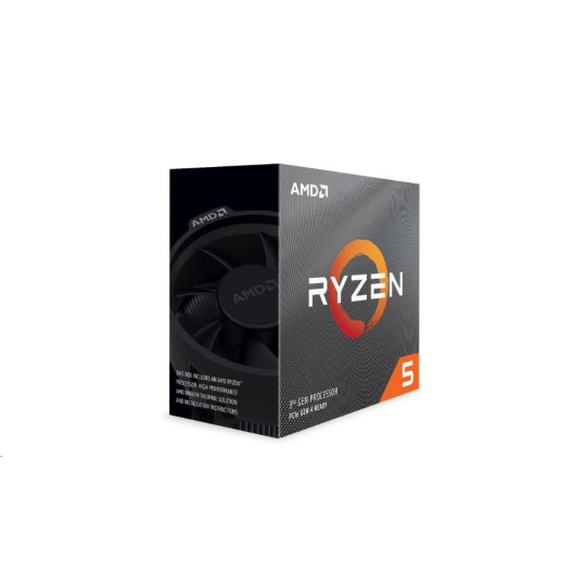 CPU AMD RYZEN 5 3600, 6-core, 3.6 GHz (4.2 GHz Turbo), 35MB cache (3+32), 65W, socket AM4, Wraith Spire Cooler