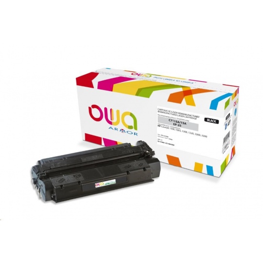 OWA Armor toner pro HP Laserjet 1200, 1220, 1000w, 1005w, 3300, 3380, 2500 Stran, C7115A, černá/black