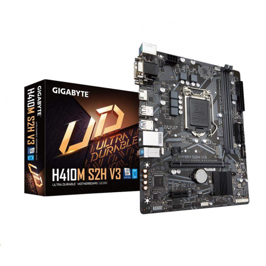 BAZAR GIGABYTE MB Sc LGA1200 H410M S2H V3, Intel H510, 2xDDR4, 1xHDMI, 1xDVI, 1xVGA, mATX - repair