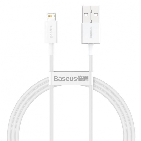 Baseus Superior Series rychlonabíjecí kabel USB/Lightning 2.4A 1m bílá
