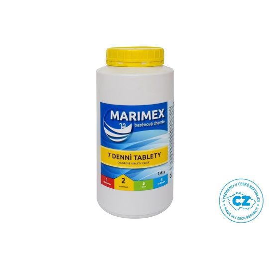Marimex 7 Denní tablety 1,6 kg - bazénová chemie - DEZINFEKCE
