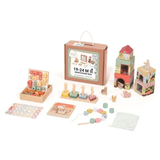 Sada montessori hraček pro děti od 1,5 roku (19–24 měsíců) - edukativní box