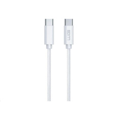 WG - Datový kabel Type-C na Type-C, 3 metry, 3A, 60W, bílá
