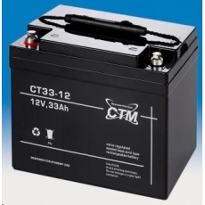 Baterie - CTM CT 12-33 (12V/33Ah - M6), životnost 5let Baterie - CTM CT 12-33 (12V/33Ah - M6), životnost 5let