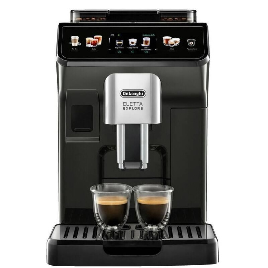 DeLonghi Eletta Explore ECAM 450.55.G automatický kávovar, 1450 W, 19 barů, systém LatteCrema, mlýnek na kávu