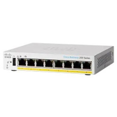 Cisco switch CBS250-8PP-D, 8xGbE RJ45, fanless, 45W, PoE - REFRESH