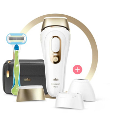 Braun Silk-expert Pro 5 PL5243 IPL epilátor, na tělo, snímač odstínu pokožky, UV filtr, 3 hlavice