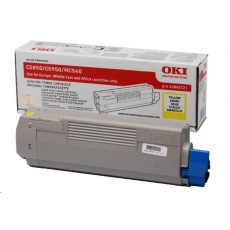 Oki Toner Žlutý do C5850/C5950/MC560 (6 000 stránek) Oki Toner Žlutý do C5850/C5950/MC560 (6 000 stránek)