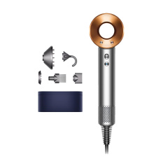 Dyson Supersonic fén na vlasy, 1600 W, 3 rychlosti, 4 teploty, magnetické nástavce, šedá / měděná, dárková edice Dyson Supersonic fén na vlasy, 1600 W, 3 rychlosti, 4 teploty, magnetické nástavce, šedá / měděná, dárková edice